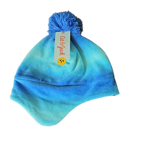 Cat & Jack Other - Cat & Jack Sky Blue Pom-Pom Hat